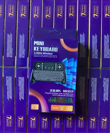 Mini Wireless Backlit Keyboard 2.4Ghz + BT 5.0